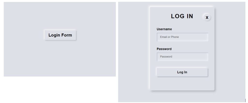 Neumorphism Popup Login Form Html Css