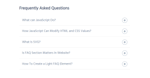Read more about the article Create a FAQ Section using HTML ,CSS & JavaScript