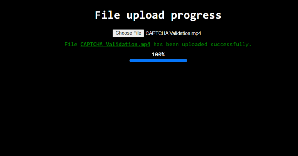 File Upload with Progress Bar HTML, CSS & JavaScript