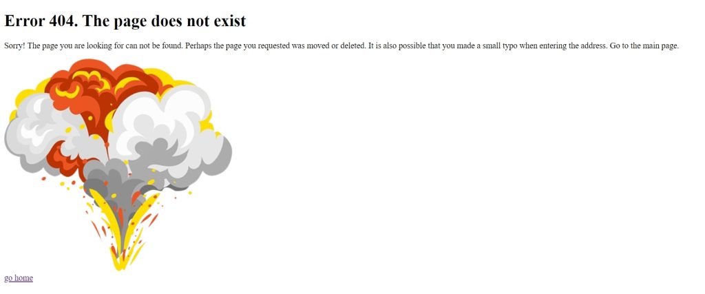404 Page Using HTML and CSS