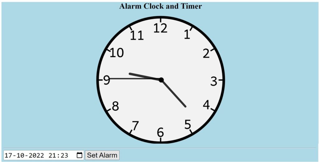 How To Create An Alarm Clock Using HTML, CSS, & JavaScript? Create An Alarm Clock Using HTML, CSS, & JavaScript