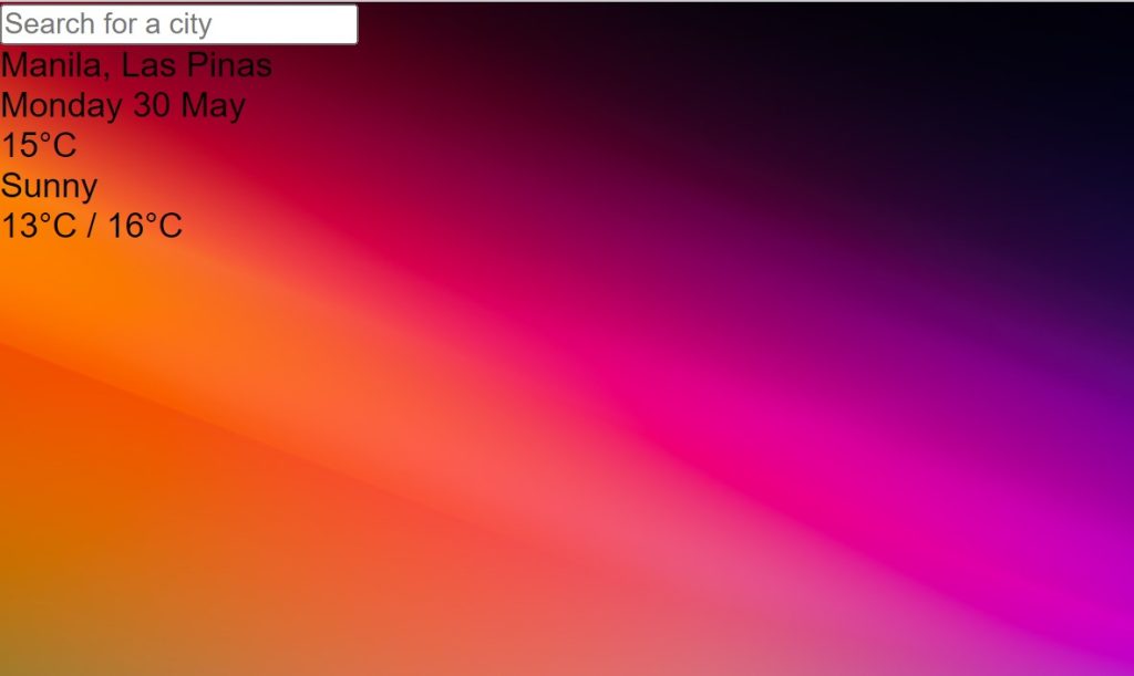 How to Create a Weather App using JavaScript weather app javascript