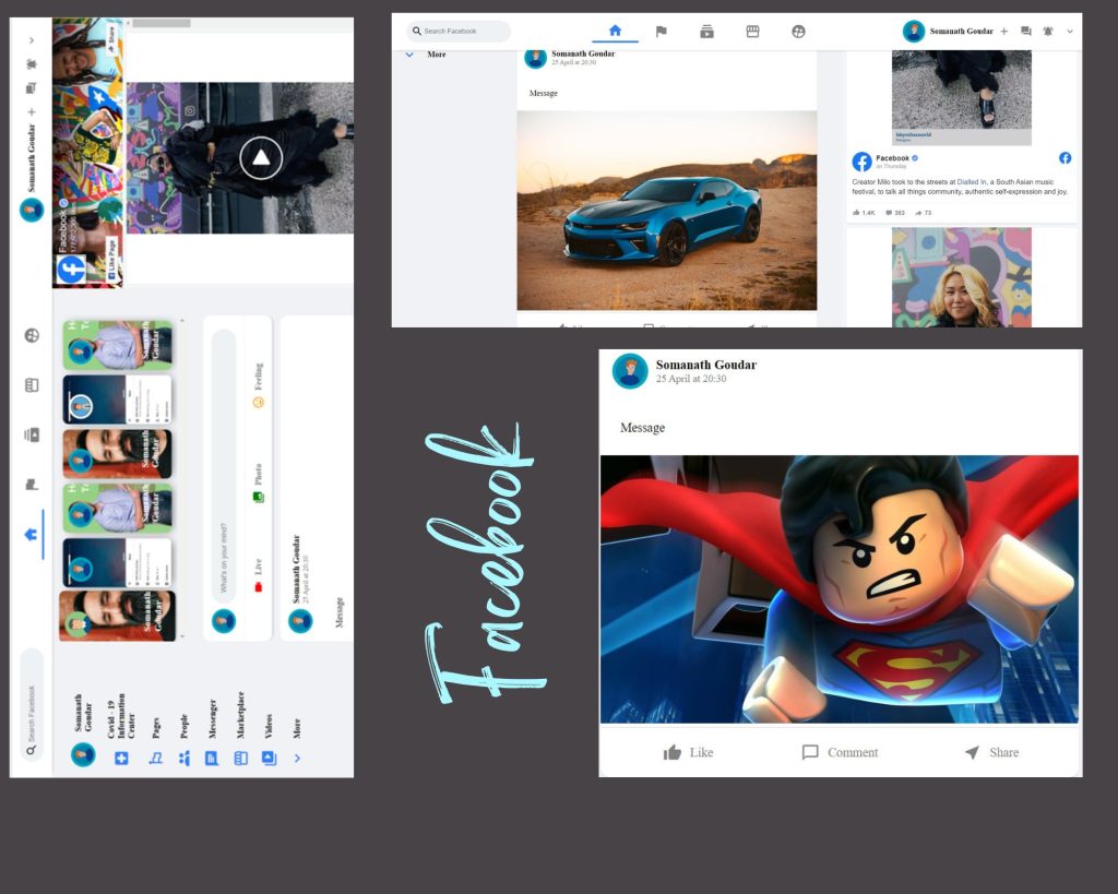 Facebook Clone using HTML & CSS