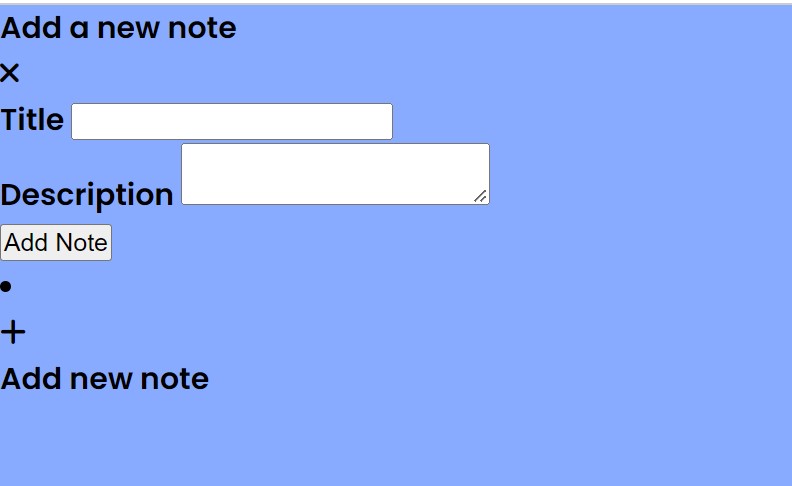 Notes App Using HTML ,CSS & Javascript