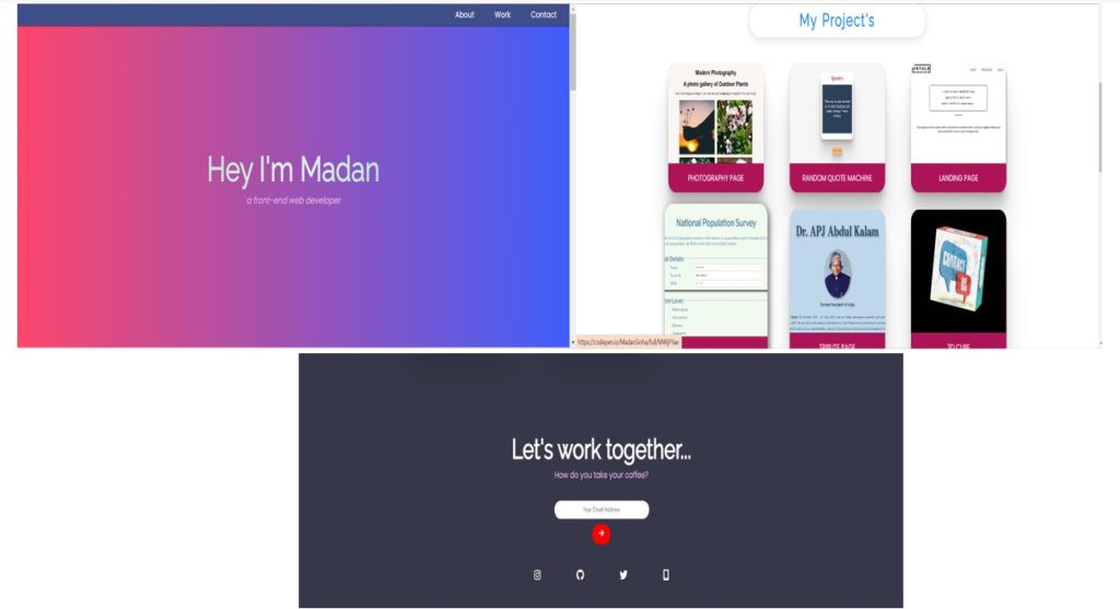 Portfolio Website using HTML and CSS (Source Code)