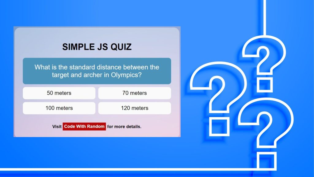 Quiz App With HTML ,CSS and JavaScript