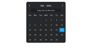 calendar using html css and javascript