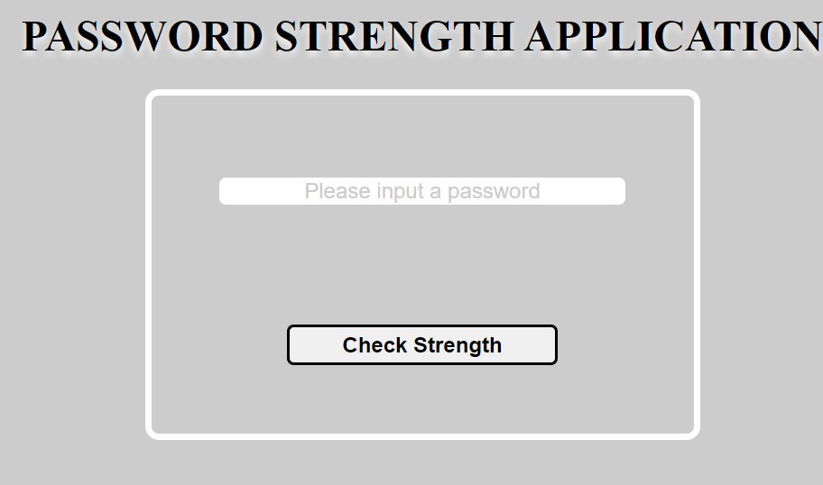Password Strength Checker using HTML ,CSS & JavaScript