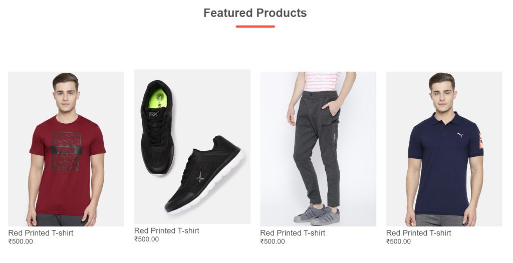 E-Commerce Website Using HTML ,CSS and JavaScript