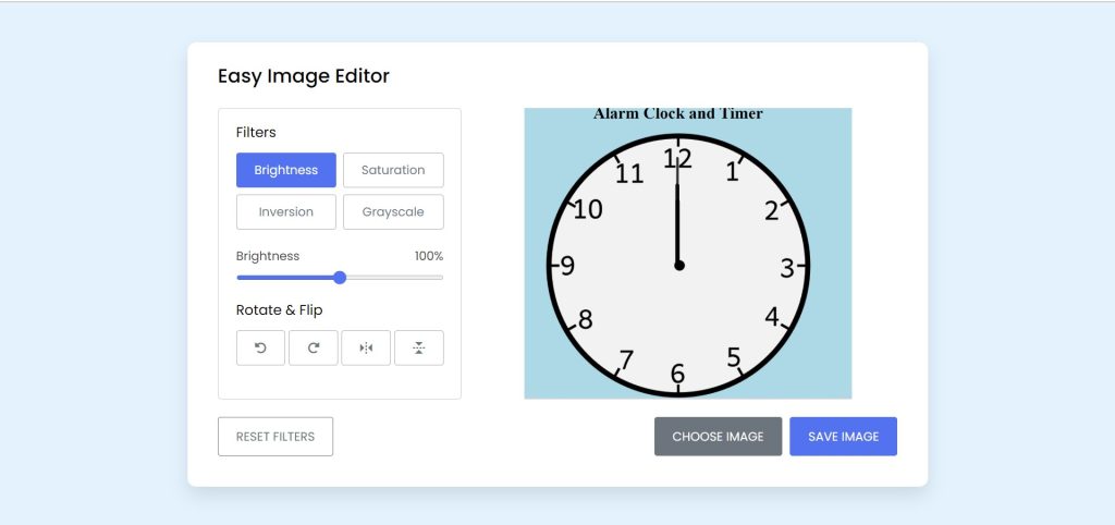Creating a Image Editor Using HTML & JavaScript Source Code Image Editor Using HTML ,CSS & Javascript