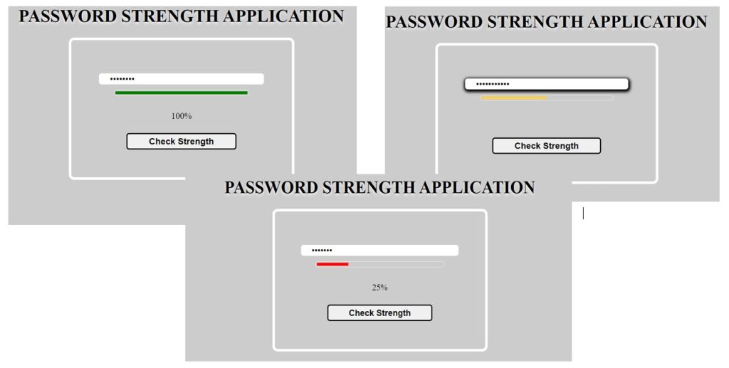 Password Strength Checker using HTML ,CSS & JavaScript