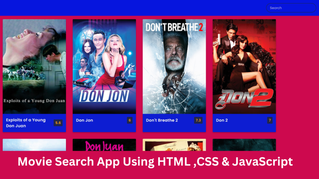 Html Code For Movie Website