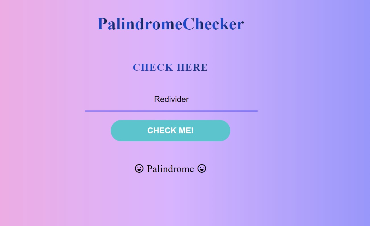 How to Create Palindrome Checker Using HTML , CSS & JavaScript