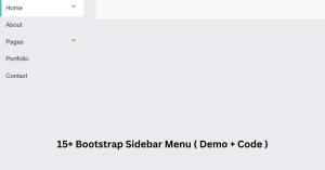 Read more about the article 37+ Bootstrap Sidebar Menu With Responsive ( Demo + Code )