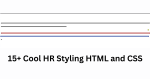 15+ Cool HR Styling HTML and CSS
