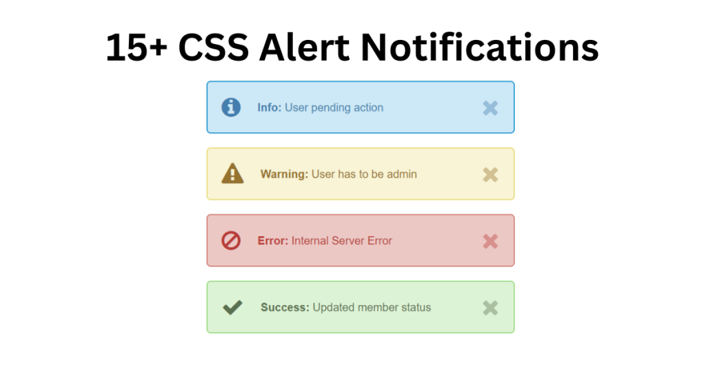 15+ CSS Alert Notifications