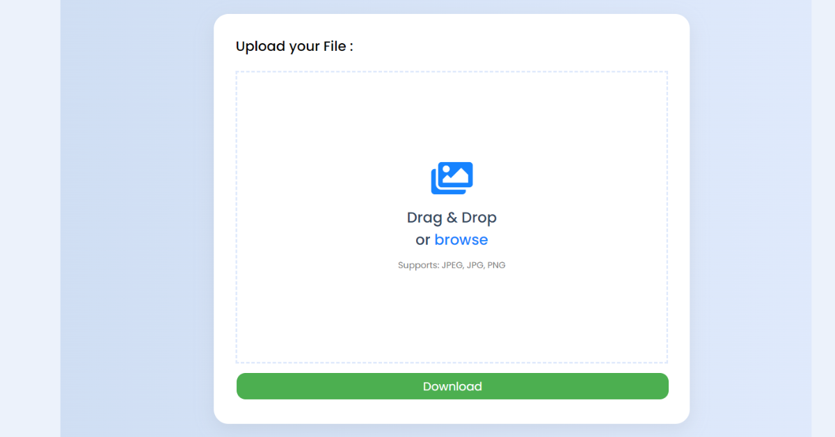 Drag And Drop File Upload With Preview Using Javascript Code