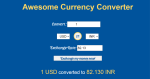 Currency Converter Using HTML,CSS JavaScript (Source Code)