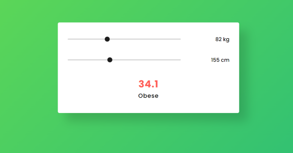 BMI Calculator using JavaScript