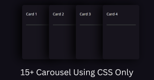 Read more about the article 23+ Carousel CSS Only (Demo + Code)