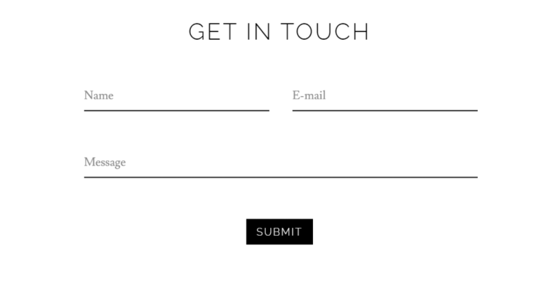 Contact forms Create With HTML and CSS