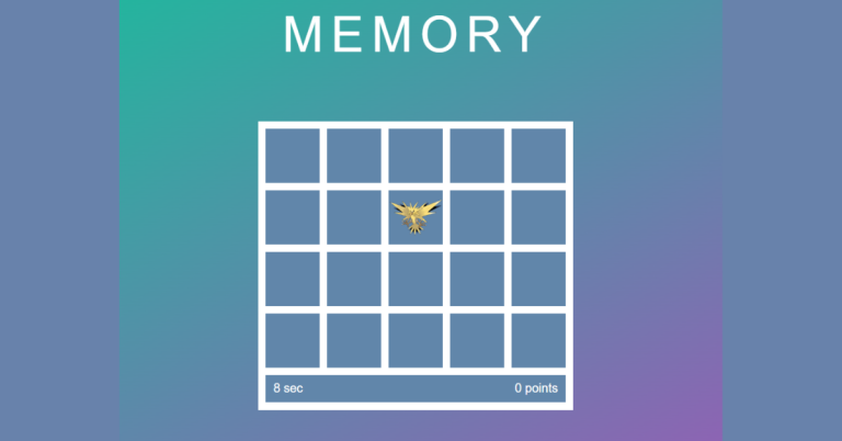 How to Create a Memory Game Using HTML ,CSS & JavaScript