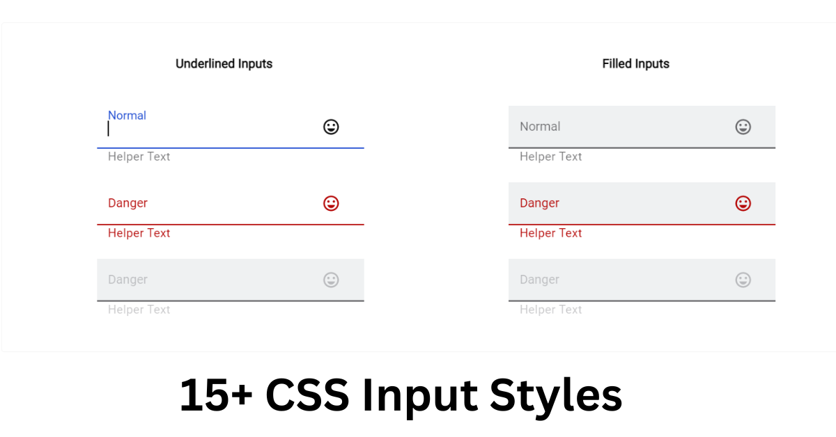 CSS Input Styles