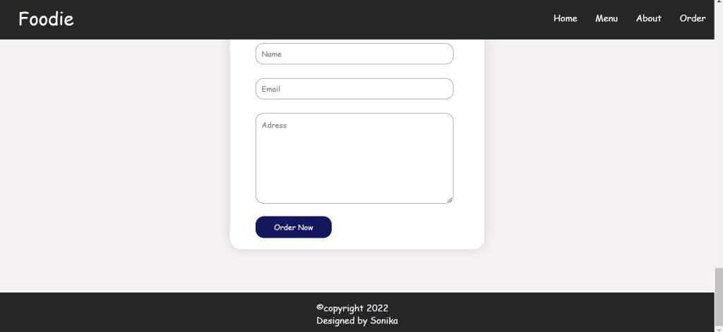 Restaurant Website Using HTML and CSS Restaurant Website Using HTML and CSS