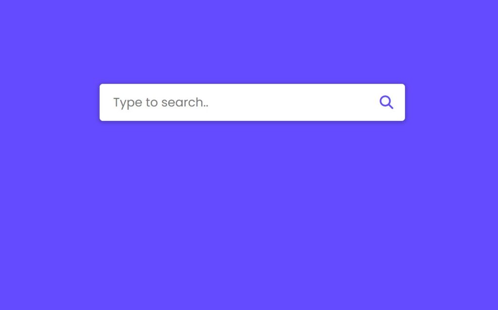 Search Bar With Autocomplete using HTML & JavaScript