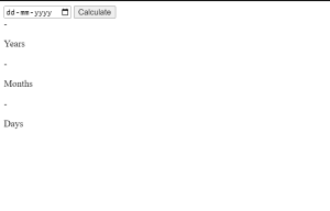 Age Calculator Using HTML,CSS and JavaScript (Source Code)
