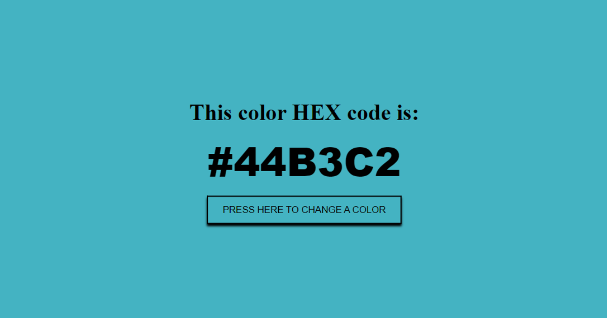 Read more about the article Random Hex Code Generator Using HTML, CSS, and JavaScript