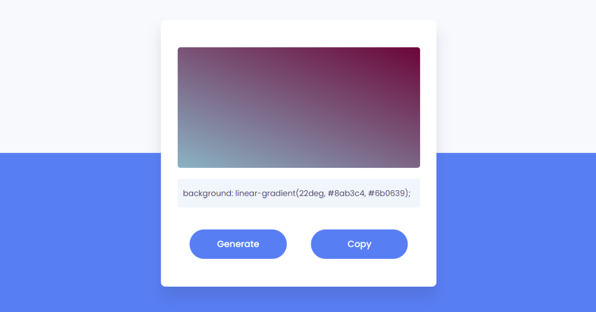 Random Gradient Generator With CSS & JavaScript