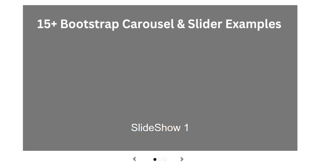 15+ Bootstrap Carousel & Slider Examples