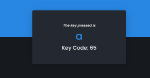 Read more about the article Detect Key Presses & Key Code using JavaScript