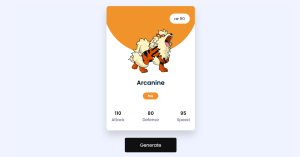 Read more about the article Pokemon Card Generator using HTML, CSS & JavaScript