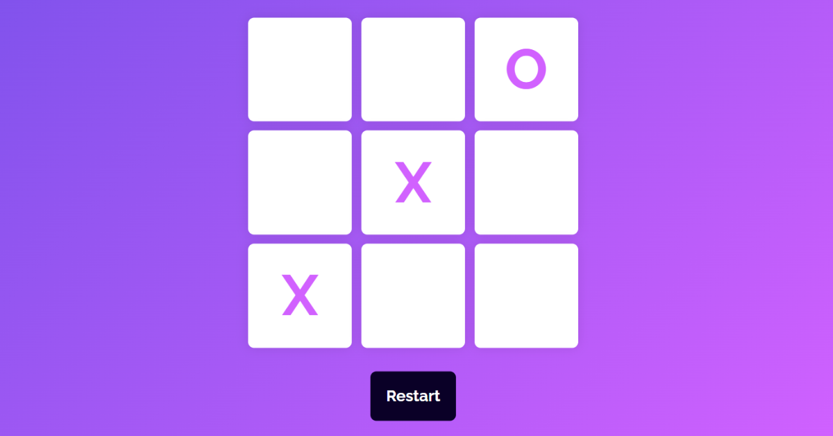 Create a simple Tic-Tac-Toe game using HTML, CSS, JavaScript - DEV