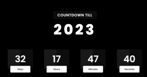 Read more about the article New Year Countdown using HTML, CSS & JavaScript (for 2023)