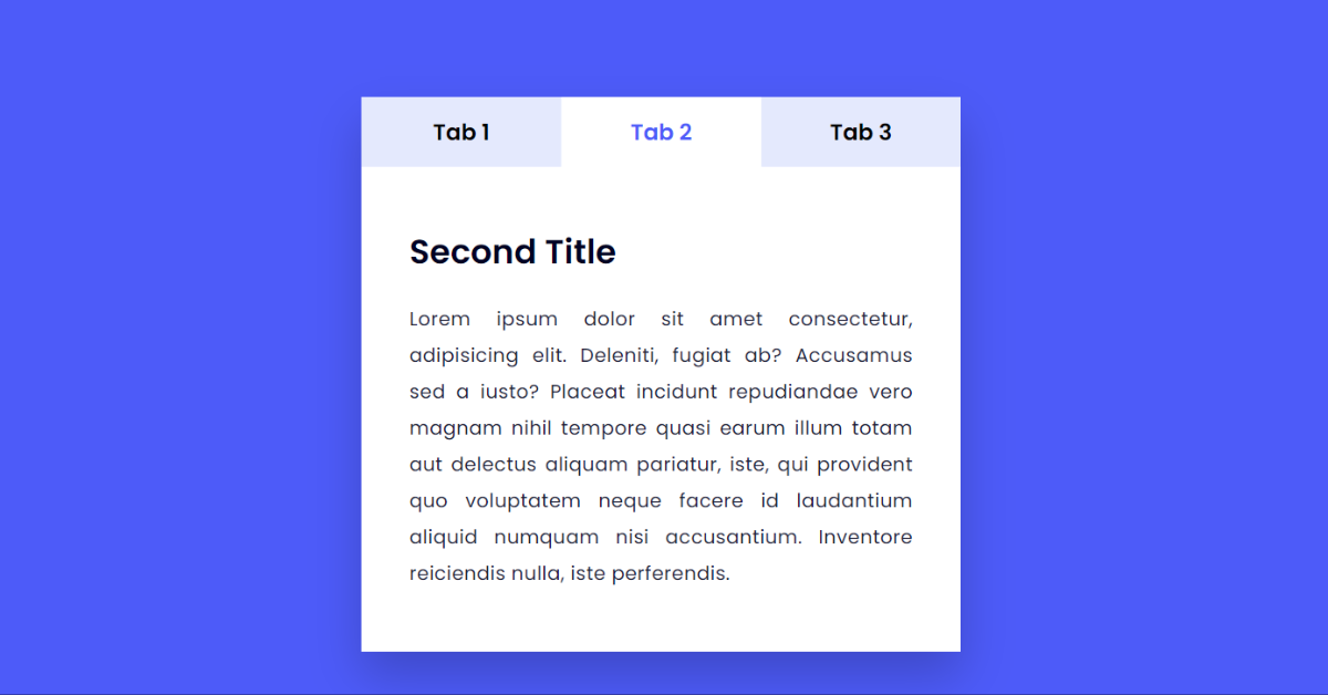 Read more about the article How To Create Tabs using HTML, CSS & JavaScript