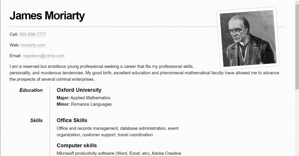 Create Resume/CV Website Using HTML and CSS (Source Code)