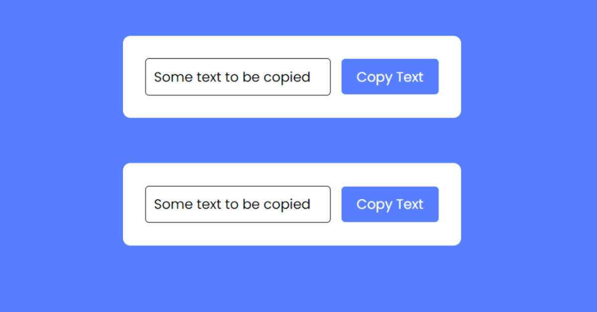 Copy To Clipboard From Input Element using JavaScript