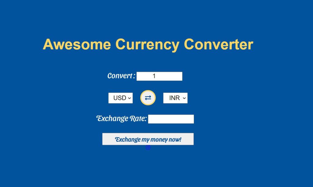 Currency Converter Using HTML ,CSS and JavaScript Currency Converter App Using HTML ,CSS & JavaScript