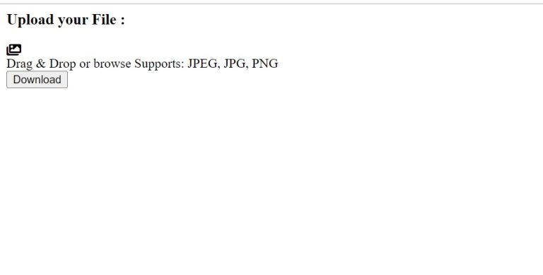 Drag and Drop File Upload With Preview Using JavaScript Code