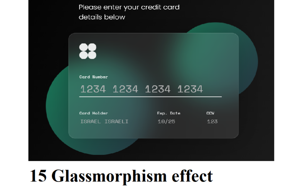 19 CSS Glassmorphism Effects (Demo + Code) CSS Glassmorphism Effects
