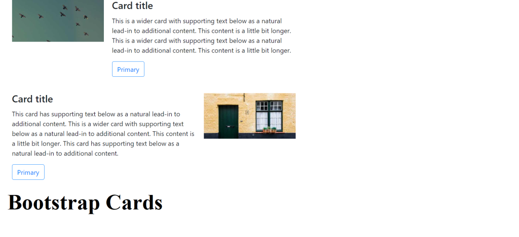 Bootstrap Cards Examples