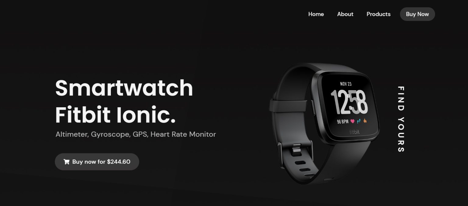 How to Create a responsive Product Landing Page Using HTML and CSS with ...