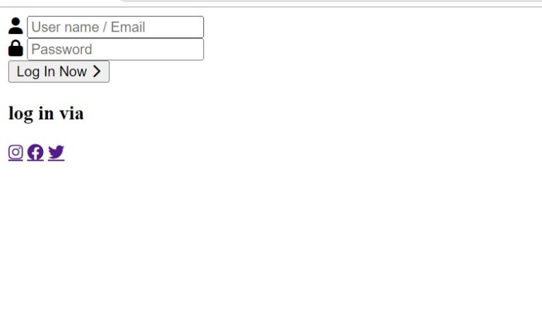 How To Create A Login Form Page Using HTML And CSS