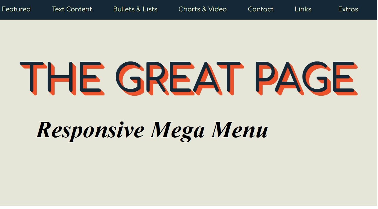 27+ Responsive Mega Menu using HTML ,CSS and Javascript