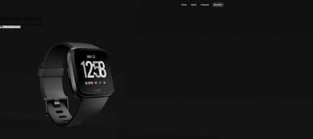 Product Landing Page Using HTML and CSS