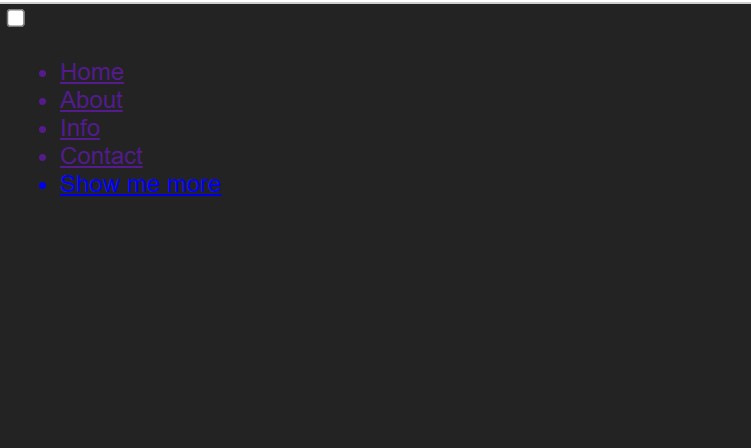 Create Hamburger Menu Using Pure CSS Only