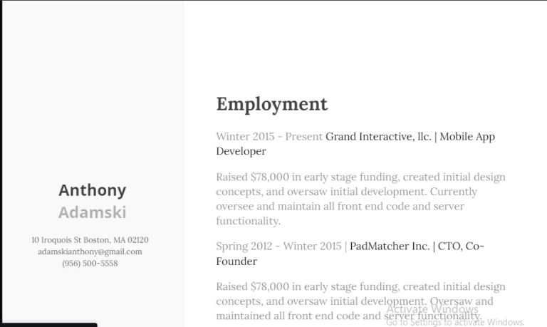 18 HTML Resume Templates (Demo + Free Code)